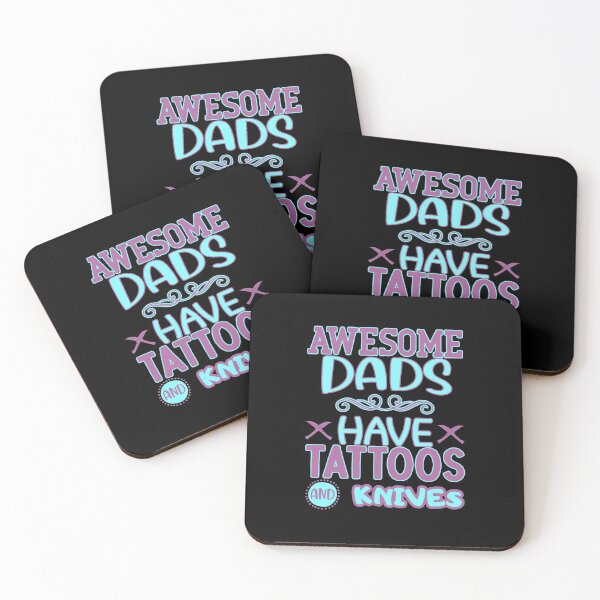 Item preview,  awesome dads have tattoos and knives designed and sold by FurioInc.