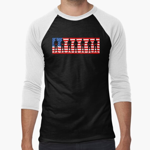 Memorial Day: Freedom Baseball ¾ Sleeve T-Shirt