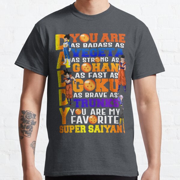Download Dragon Ball Z Fathers Day T Shirts Redbubble