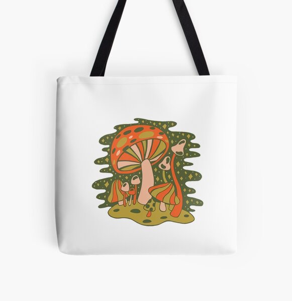 Mshrms art All Over Print Tote Bag