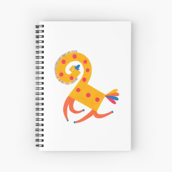 Dancing Happy Animal (Giraffe) Spiral Notebook