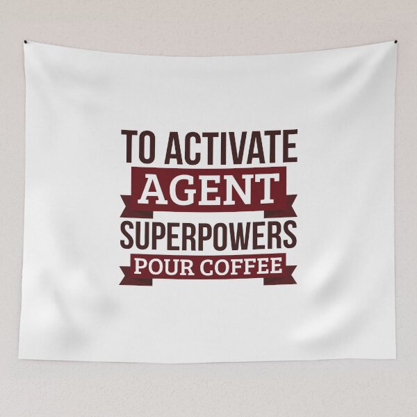 Item preview, Agent gift, To Activate Agent Superpowers Pour Coffee, Gift For Agent Funny Coworker Boss Mug Gift designed and sold by Orange Pieces.