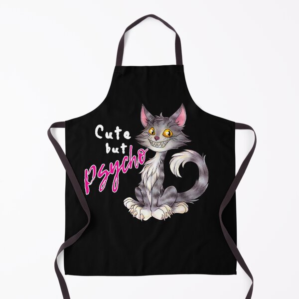 Item preview, Crazy Cat - Cute but Psycho - great gift idea for cat fans designed and sold by ZadzeneaArt.