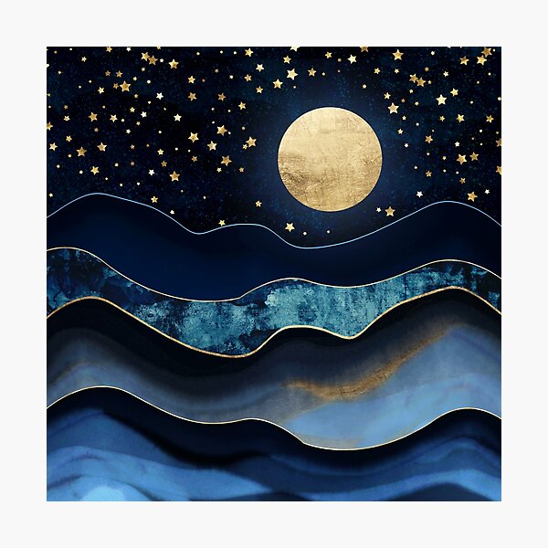 Item preview, Golden Moon designed and sold by spacefrogdesign.