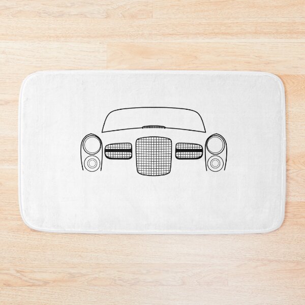 Item preview, Facel Vega HK500 1960s classic car black outline graphic designed and sold by soitwouldseem.