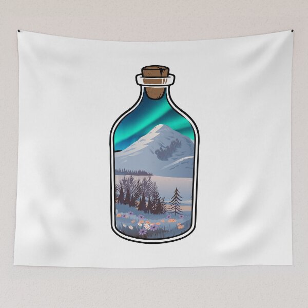 Item preview, Spring Northern Lights In A Bottle designed and sold by KrisSidDesigns.
