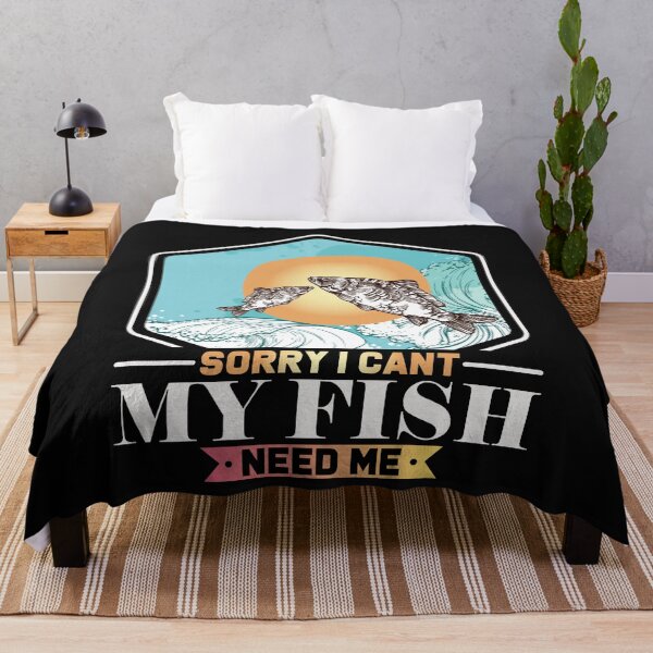 Item preview, Sorry I Can't My Fish Need Me - Funny Fishing Lover Aquarium Gift, Mens, Womens, Kids. designed and sold by ALITOPRINCE.