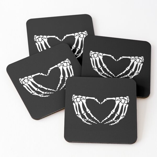 Item preview, Skeleton Heart Hands, Halloween, goth, x ray designed and sold by InkyJack.