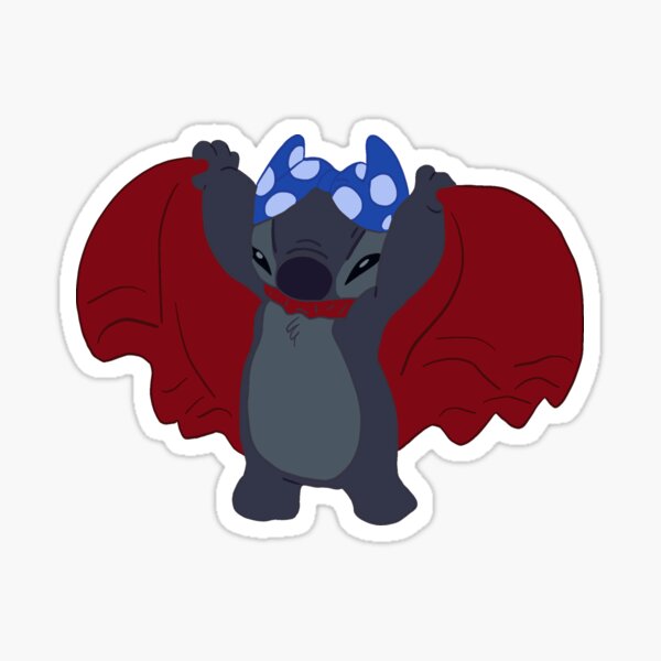 Stitch in Cape Sticker for Sale by meganrose577