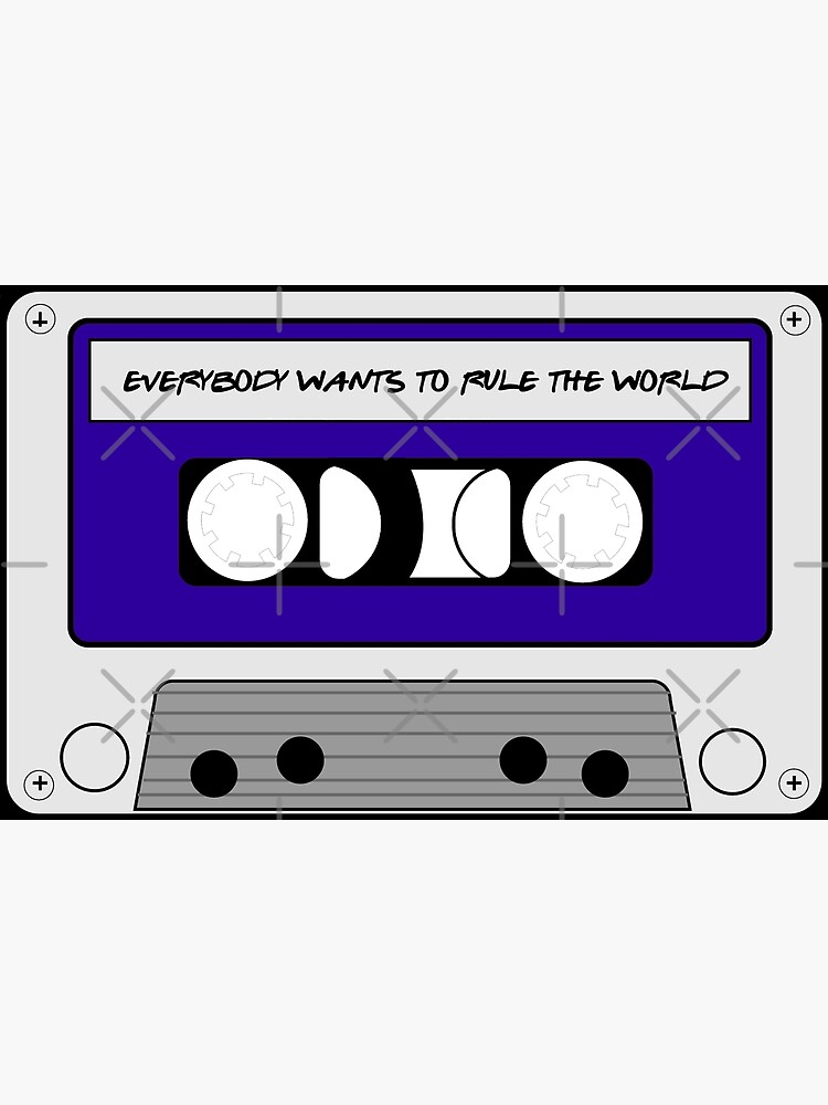 Everybody Wants To Rule The World - Cassette Greeting Card by