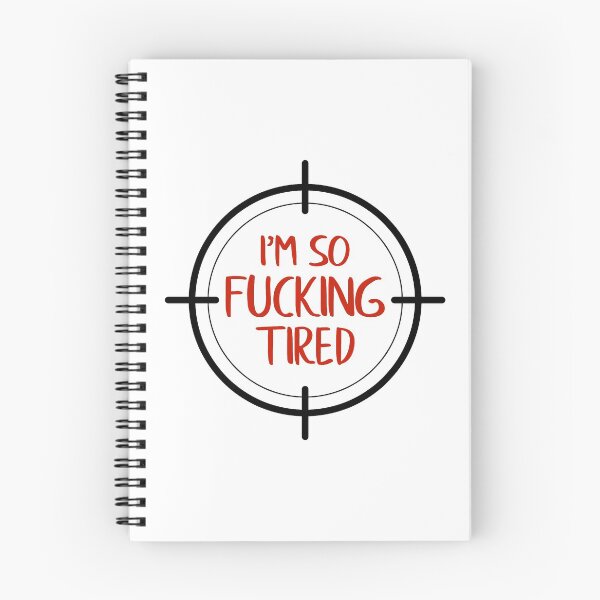 Item preview, I'm So Fucking Tired (Black and Red) designed and sold by FilipeFerreira.