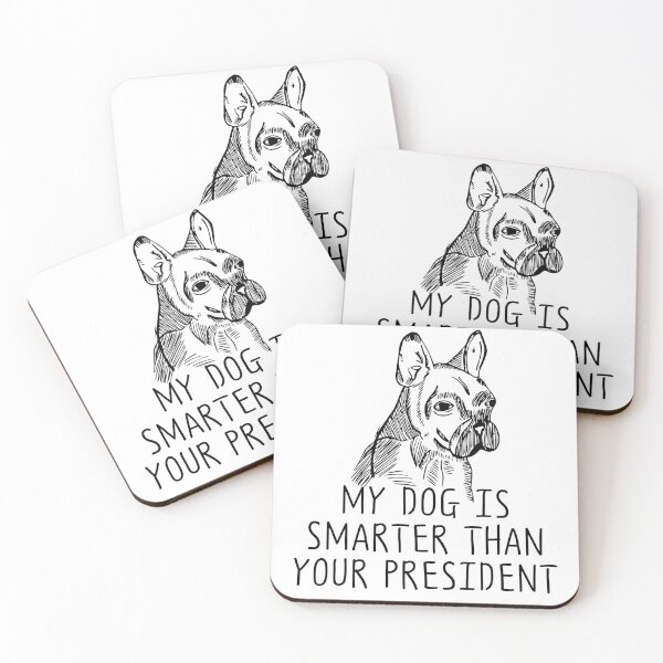 Aperçu de l'œuvre mon chien est plus intelligent que votre président créée et vendue par nevertheless-.