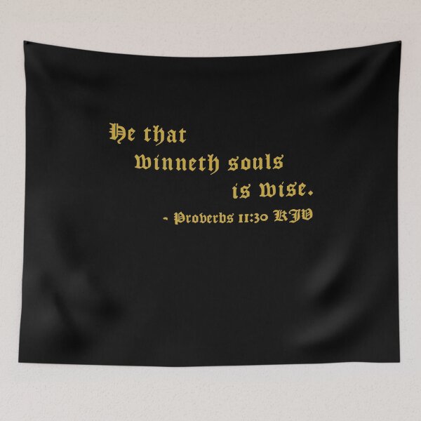 Item preview, Proverbs 11:30 KJV 1611 Gold Print designed and sold by VerShirts.
