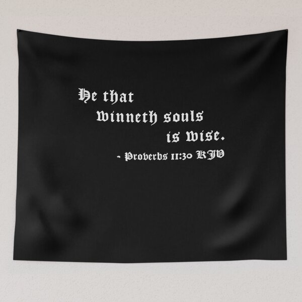 Item preview, Proverbs 11:30 KJV 1611 White Print designed and sold by VerShirts.