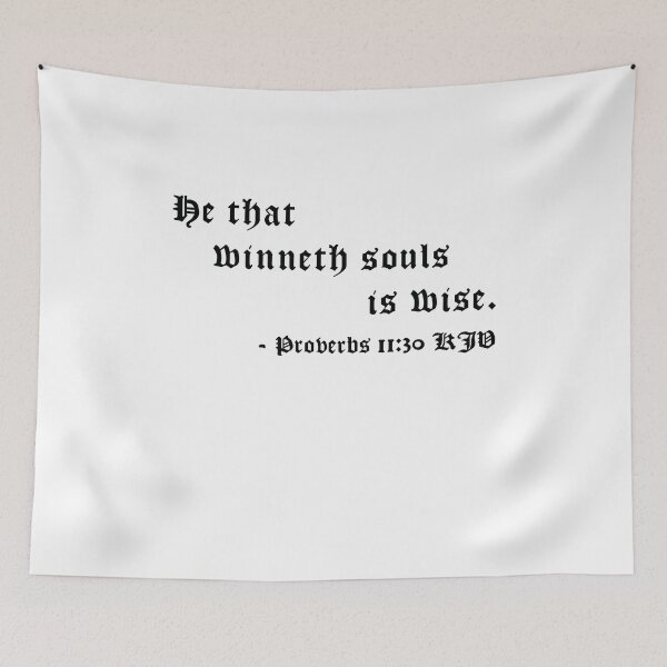 Item preview, Proverbs 11:30 KJV 1611 Black Print designed and sold by VerShirts.