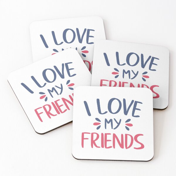 Item preview, I Love My Friends (Red and Blue) designed and sold by FilipeFerreira.