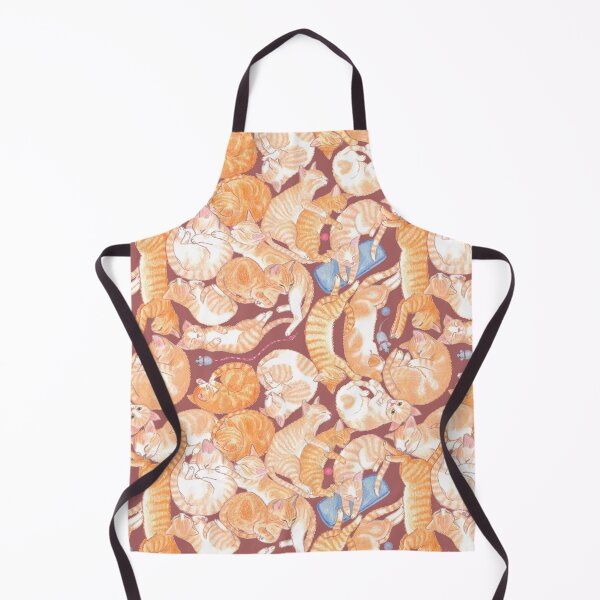 Item preview, sleeping ginger cats on terracotta designed and sold by EllenLambrichts.