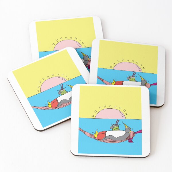 Item preview, Penguin Summer Sunset Vacation designed and sold by flofin.