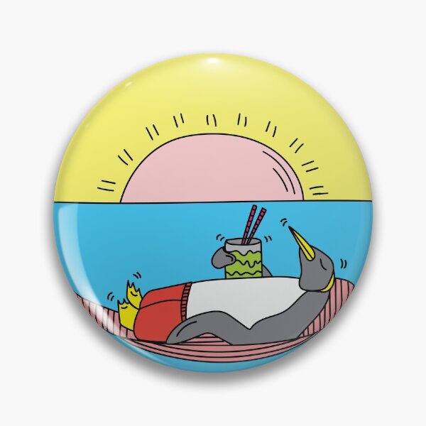 Item preview, Penguin Summer Sunset Vacation designed and sold by flofin.