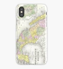 Vintage Map of Mexico (1850) iPhone Case