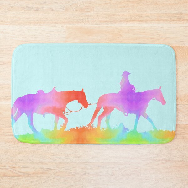 Item preview, More Rainbow Western Horses designed and sold by FaithAndForest.