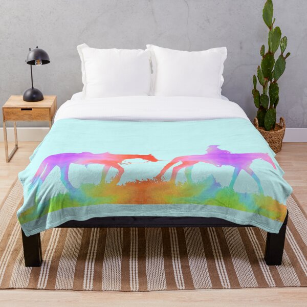 Item preview, More Rainbow Western Horses designed and sold by FaithAndForest.