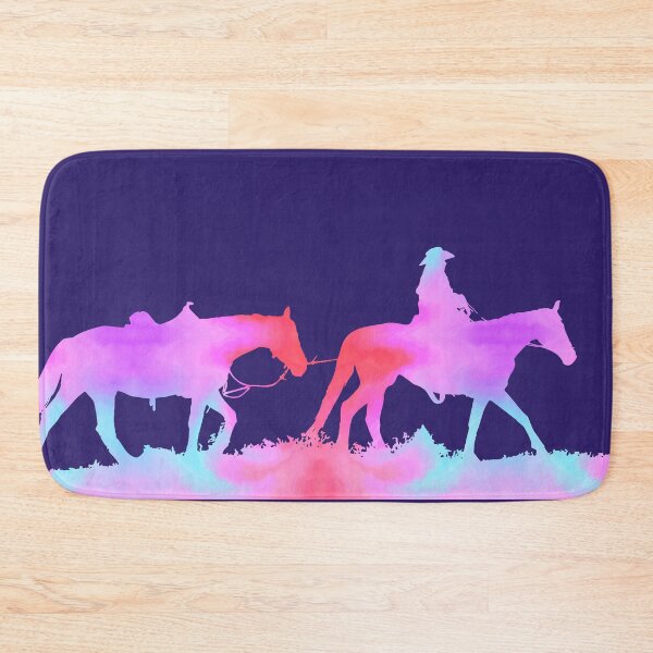 Item preview, Pink Blue Purple Western Horses designed and sold by FaithAndForest.