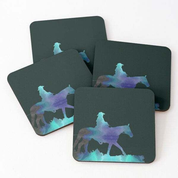 Item preview, Dark Galaxy Western Horses designed and sold by FaithAndForest.