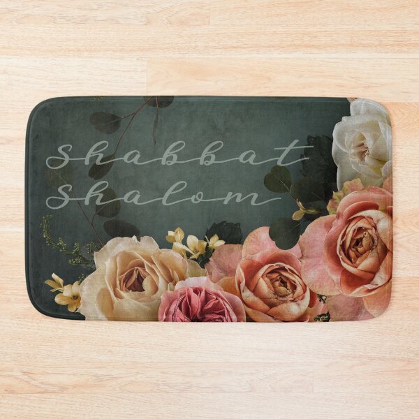 Item preview, Shabbat Shalom - Vintage Roses Judaica Art designed and sold by Amber Dove Studio.