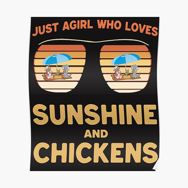 JUST A GIRL WHO LOVE SUNHINE SUMER Poster