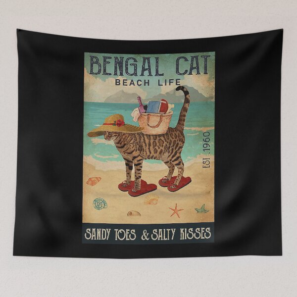 Item preview, Bengal Cat GiftBeach Life Sandy Toes designed and sold by Douglafa.