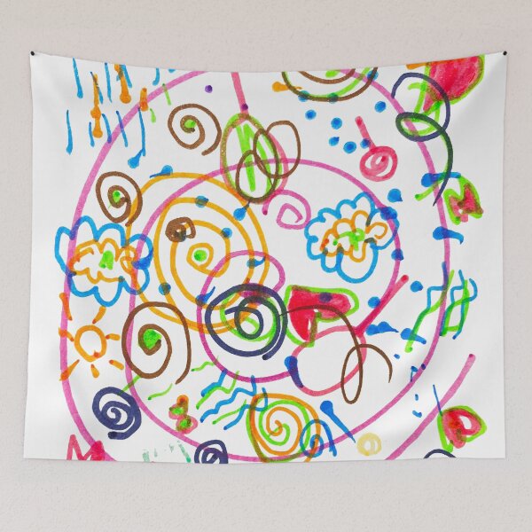 Item preview, cute Graffiti Doodling prank drawing designed and sold by CURIOUsDADA.