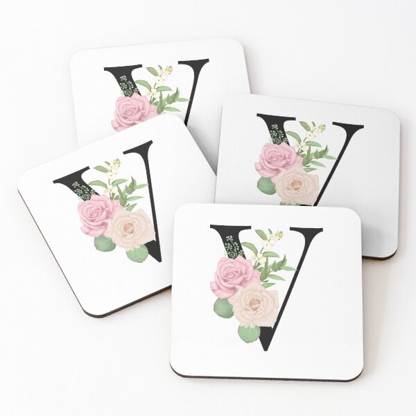 Item preview, Floral V Monogram designed and sold by starrylite.