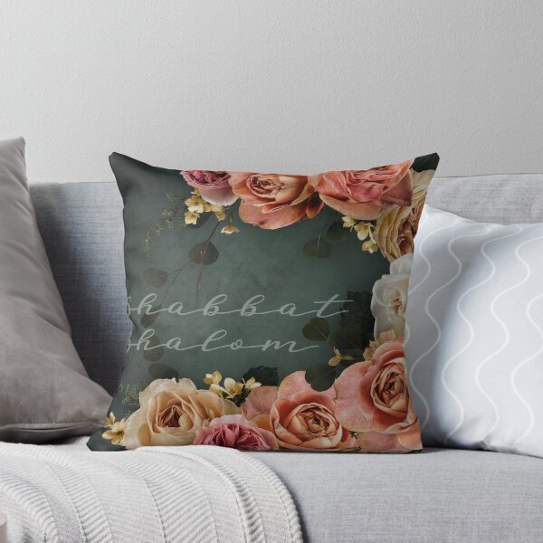 Item preview, Shabbat Shalom - Vintage Roses Judaica Art designed and sold by Amber Dove Studio.