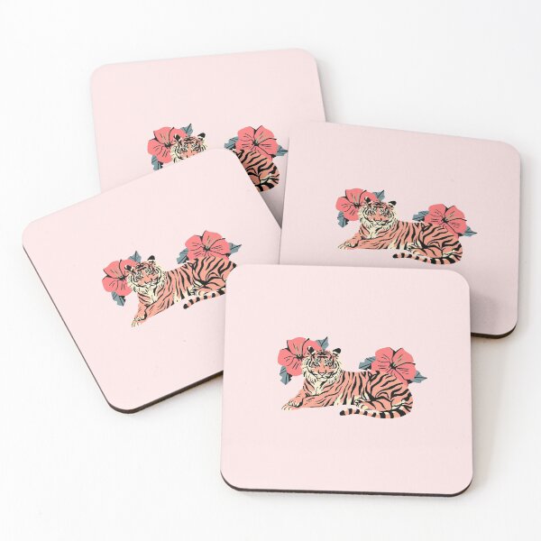 Item preview, Pink Floral Tiger designed and sold by Scarletdove.