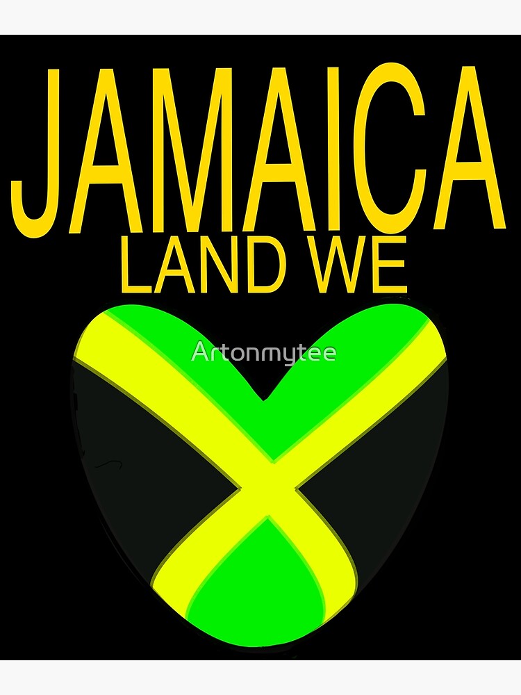 Jamaica Land We Love Jamaican Flag T-Shirt