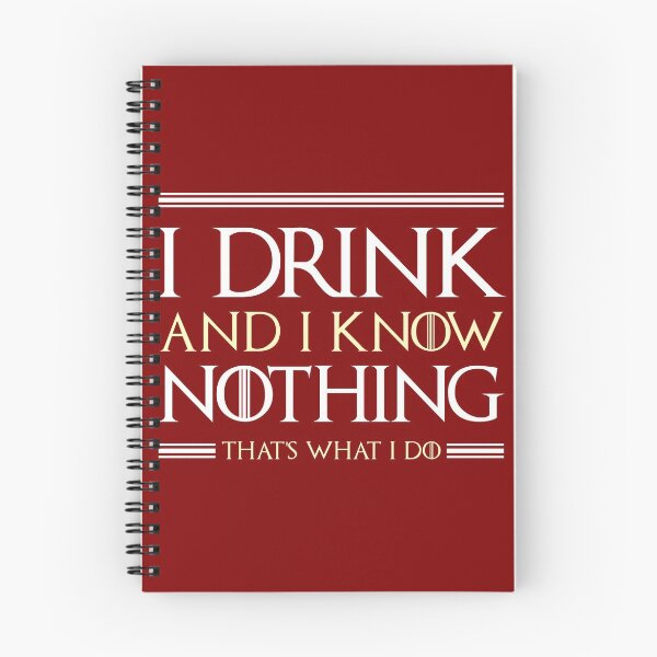 Item preview, I Drink And Know Nothing designed and sold by Alema Art.