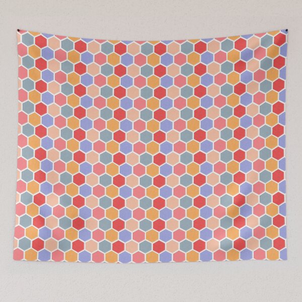 Item preview, Portuguese tiles in spring colors pattern designed and sold by EllenLambrichts.