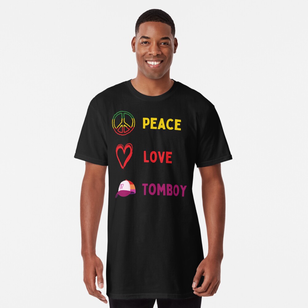 Póster for Sale con la obra «Peace Love Tomboy, Out And Orgulloso» de  SportyDogShop | Redbubble