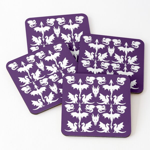 Item preview, Dragons Pattern on Purple designed and sold by cheekywitch.