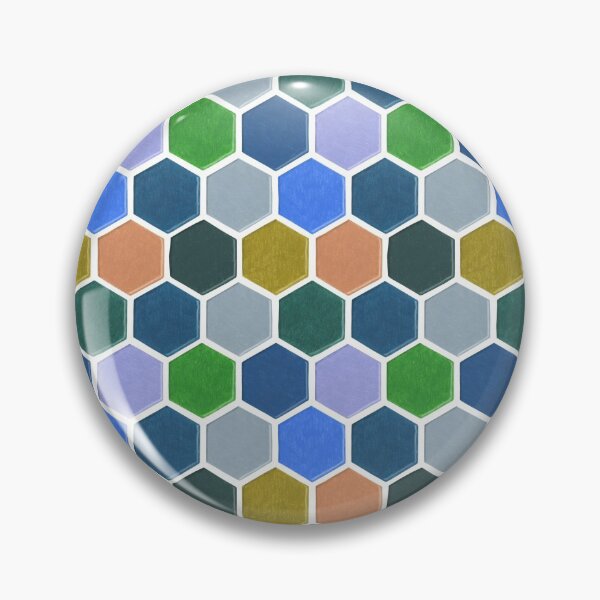 Item preview, Portuguese tiles in blue and moss pattern designed and sold by EllenLambrichts.