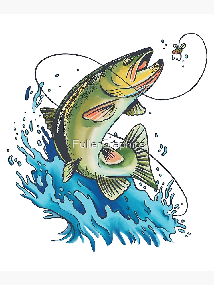 Funny Bass Fishing Near Me Art Graphics | Art Print