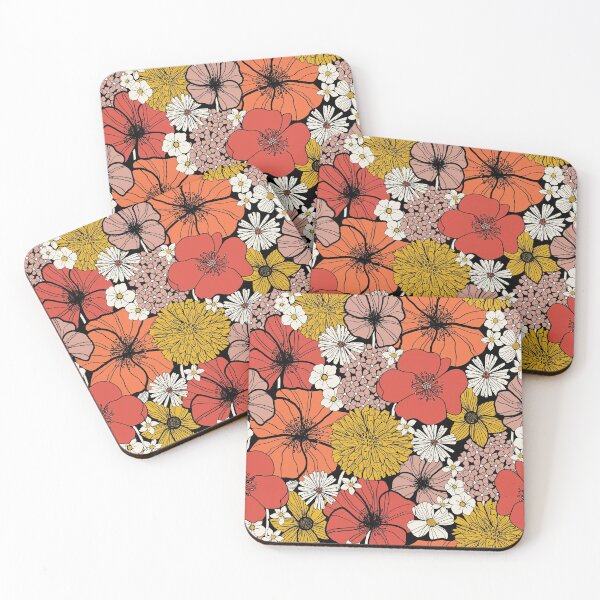 Item preview, Big Retro Blooms designed and sold by Nina Raby - Jones.
