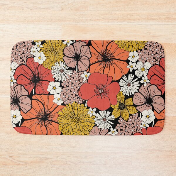 Item preview, Big Retro Blooms designed and sold by Nina Raby - Jones.