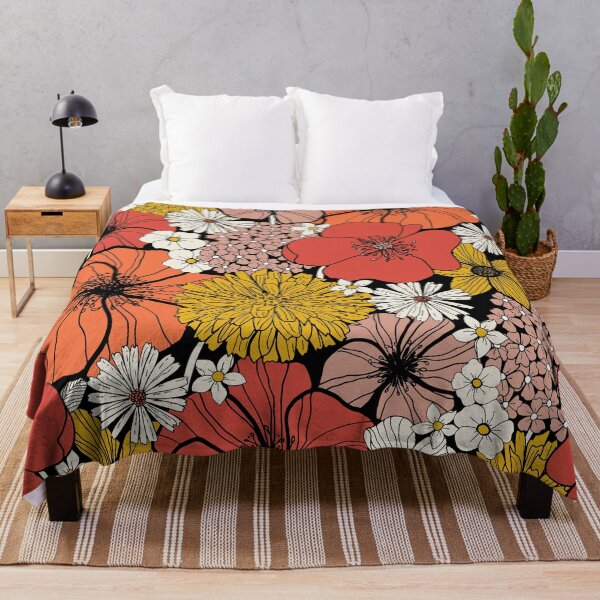 Item preview, Big Retro Blooms designed and sold by Nina Raby - Jones.