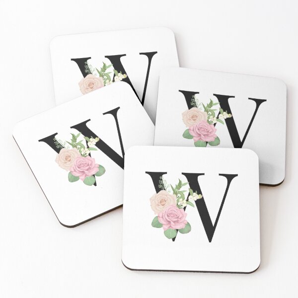 Item preview, Floral W Monogram designed and sold by starrylite.
