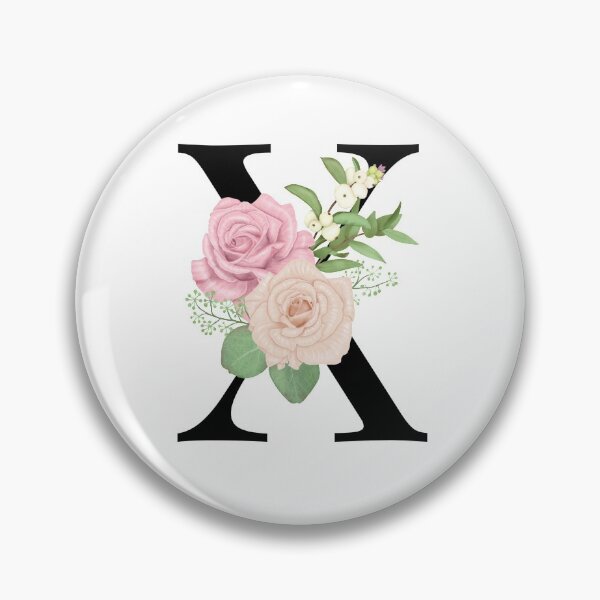 Item preview, Floral X Monogram designed and sold by starrylite.
