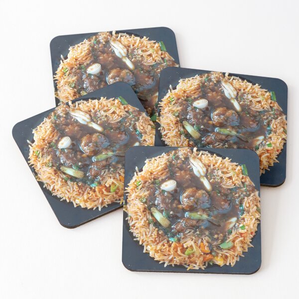 Item preview, Food is my love language. Manchurian Rice Bowl. Food Photography designed and sold by TheGoToStore.