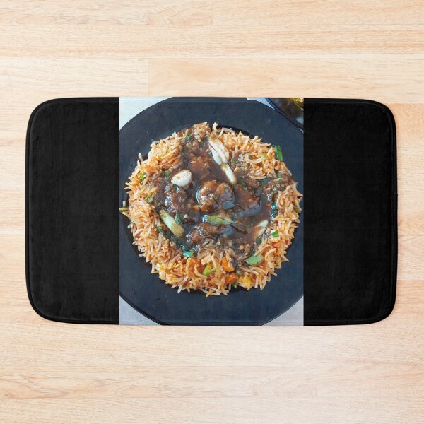 Item preview, Food is my love language. Manchurian Rice Bowl. Food Photography designed and sold by TheGoToStore.