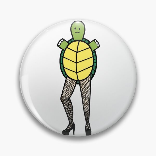Item preview, Sheldon the Sexy Turtle (w/ flesh-toned legs and fishnets) designed and sold by ssolid-shop.